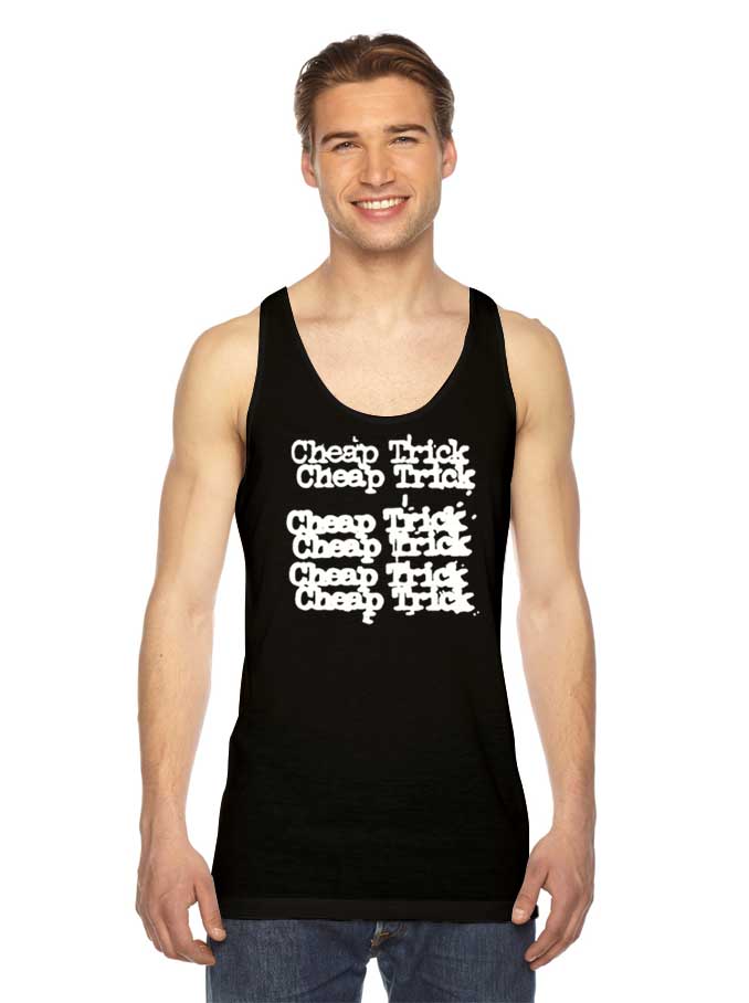 Cheap Trick Rock Band Dripping Tank Top