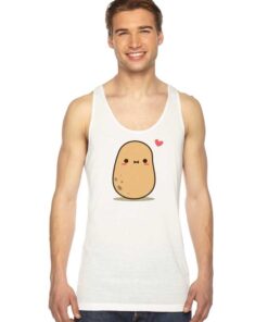 Cute Potato in Love Blushing Tank Top