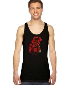 Darth Vader Cool Monochrome Paint Tank Top