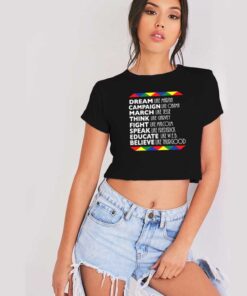 Dream Like Martin Luther King Crop Top Shirt
