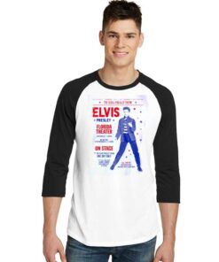 Elvis Presley Poster Vintage Raglan Tee