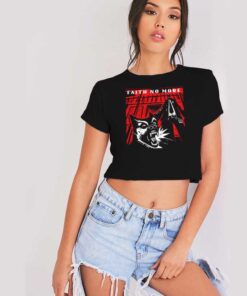 Faith No More American Rock King Logo Crop Top Shirt