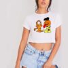 Garfield Halloween Pumpkin Cartoon Crop Top Shirt