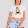 Garfield Hoodie SWAG Cat Crop Top Shirt