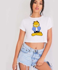 Garfield Hoodie SWAG Cat Crop Top Shirt