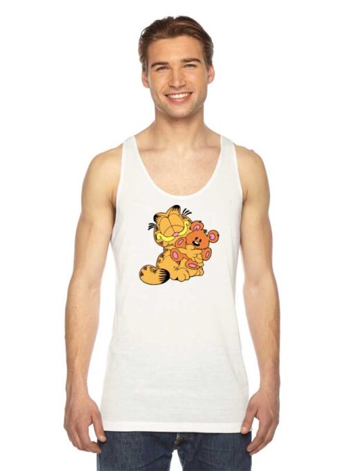 Garfield Hug A Teddy Bear Tank Top