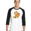 Garfield Hug A Teddy Bear Raglan Tee