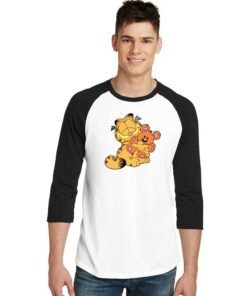 Garfield Hug A Teddy Bear Raglan Tee