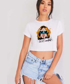 Kurt Cobain Nevermind Nirvana Band Crop Top Shirt