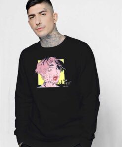 Lil Peep Rip Paint Face Sweatshirt