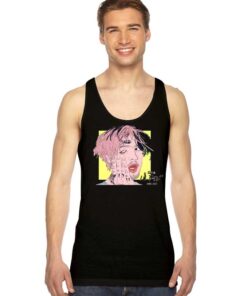 Lil Peep Rip Paint Face Tank Top