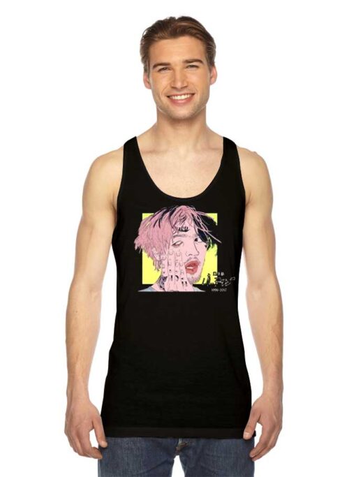 Lil Peep Rip Paint Face Tank Top