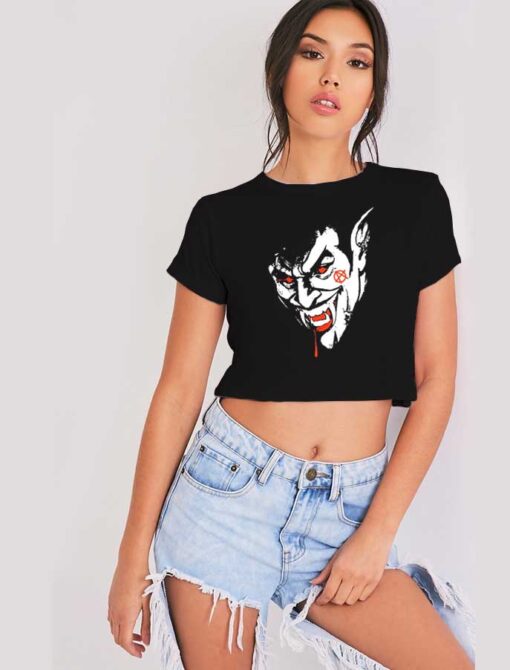 Lil Peep X Alien Body Anarchy Vampire Ghost Crop Top Shirt