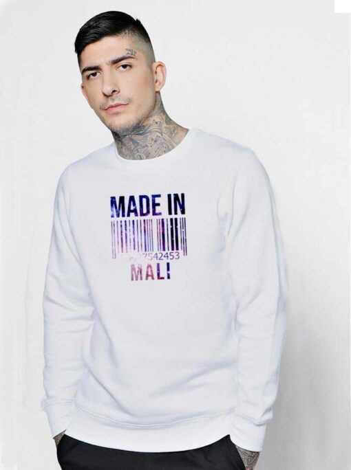 Made In Mali Barcode Sweatshirt