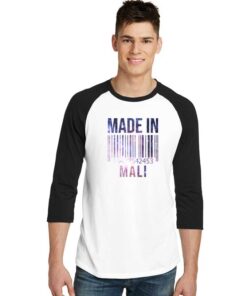 Made In Mali Barcode Raglan Tee