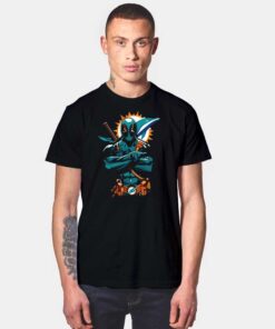 Miami Dolphins Sun Deadpool T Shirt