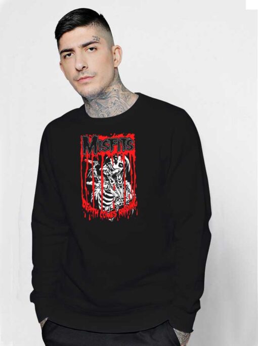 Misfits Death Comes Ripping Dripping Sweatshirt