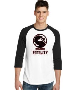 Mortal Kombat Fatality Dragon Raglan Tee