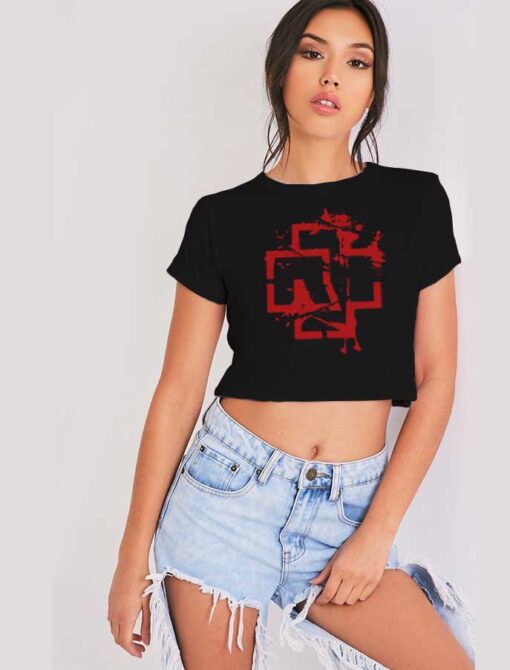 Rammstein Logo Mutter Music Logo Crop Top Shirt