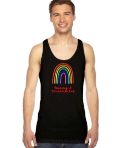 Reading Is Fundamental Rainbow Tank Top