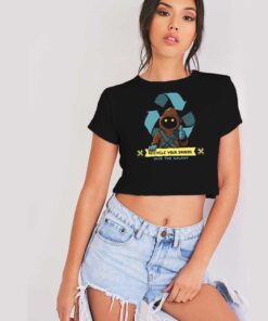 Recycle Your Droids Save Star Wars Crop Top Shirt