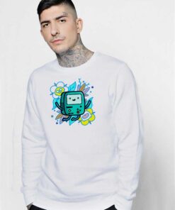 Retro BMO Adventure Time Cartoon Sweatshirt