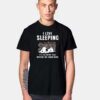 Snoopy I Love Sleeping Dog T Shirt