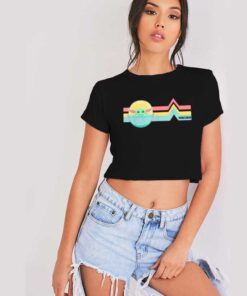 Star Wars The Mandalorian Child Rainbow Crop Top Shirt