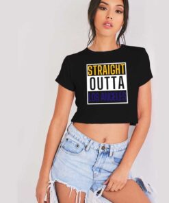 Straight Outta Los Angeles Box Crop Top Shirt