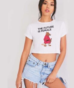 The Future Is Female Ninja Rat Crop Top Shirt