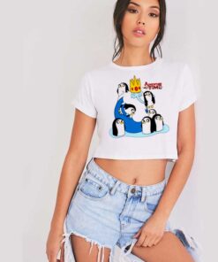 The Ice King and Penguins Adventure Time Crop Top Shirt