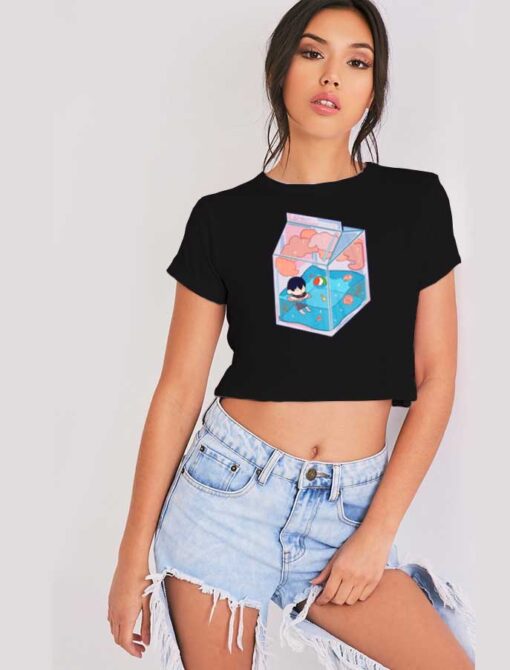 Tobio Kageyama Anime Haikyuu Chibi Crop Top Shirt