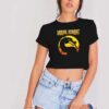 Vintage Mortal Kombat Classic Dragon Crop Top Shirt