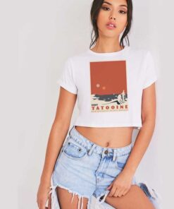 Visit Tatooine New Republic Travel Bureau Star Wars Crop Top Shirt