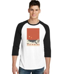 Visit Tatooine New Republic Travel Bureau Star Wars Raglan Tee