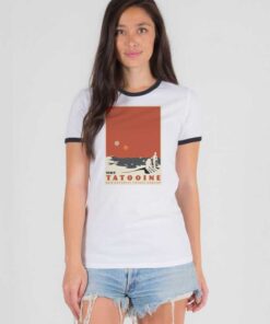 Visit Tatooine New Republic Travel Bureau Star Wars Ringer Tee