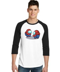 Among Us Spider-Sus Spiderman Impostor Raglan Tee