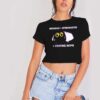 Anxious Plus Introverted Is Staying Home Crop Top Shirt