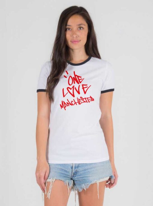 Ariana Grande One Love Manchester Ringer Tee