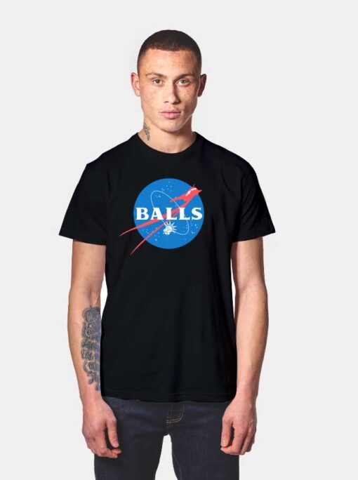 Balls Aeronautics Liberty Statue Nasa T Shirt