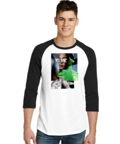 Beyonce Blanc Three Collage Photo Raglan Tee