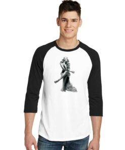 Beyonce Pose Air Chair Portrait Raglan Tee