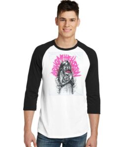 Bring Me The Horizon Zombie Pink Blood Raglan Tee