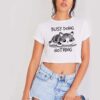 Cat Busy Doing Nothing Kitten Crop Top Shirt