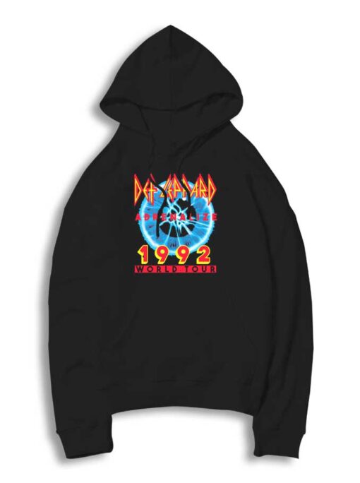 Def Leppard Adrenalize 1992 World Tour Hoodie