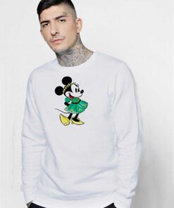 Disney Minnie Mouse Shamrock Dress Sweatshirt