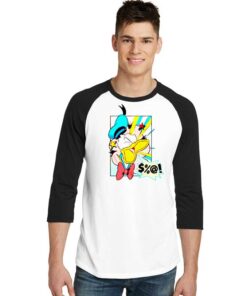 Donald Duck Angry Disney Vintage Raglan Tee