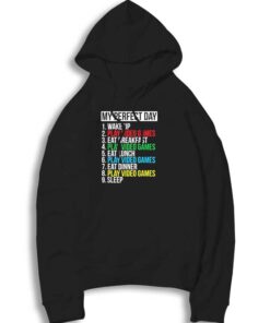 Gamer My Perfect Day Schedule Hoodie