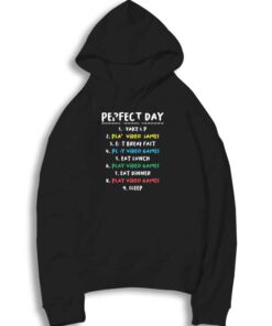 Gamers Perfect Day Schedule Hoodie