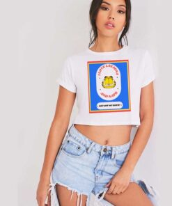 I Love Lasagna And Naps Garfield Crop Top Shirt